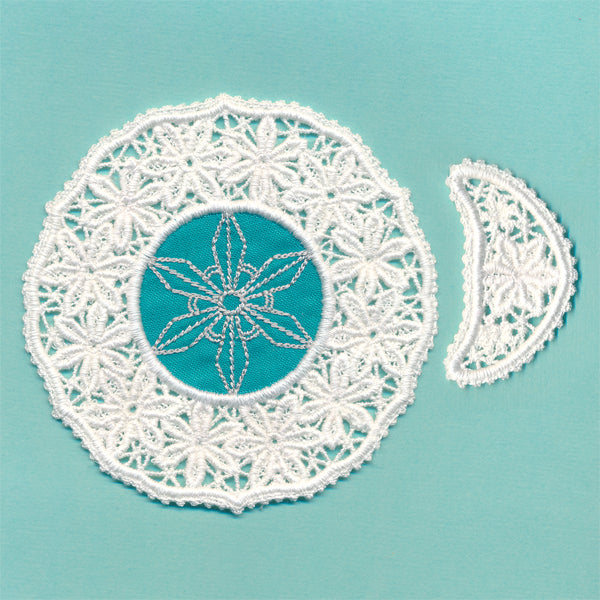 Snowflake Fabric Doily (Lace)