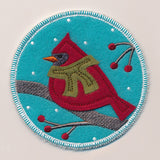Winter Coaster - Cardinal (In-the-Hoop)