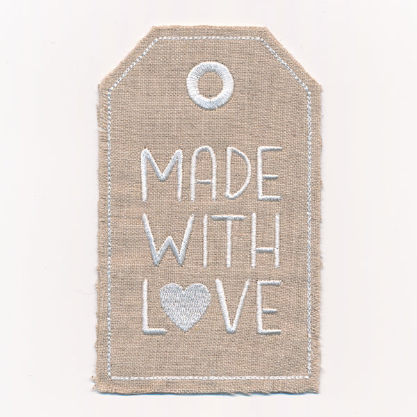 Made with Love Gift Tag (In-the-Hoop)