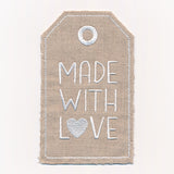 Made with Love Gift Tag (In-the-Hoop)