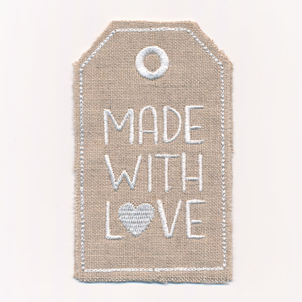 Made with Love Gift Tag (In-the-Hoop)