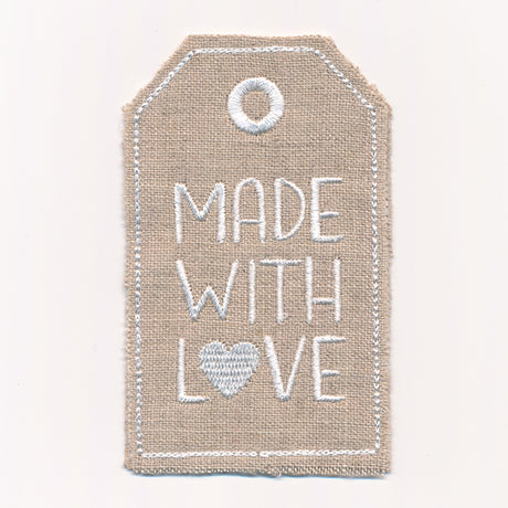 Made with Love Gift Tag (In-the-Hoop)