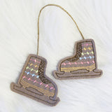 Ice Skate Pair Ornament (In-the-Hoop)