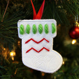 Yarn Stitch Ornament - Stocking (In-the-Hoop)
