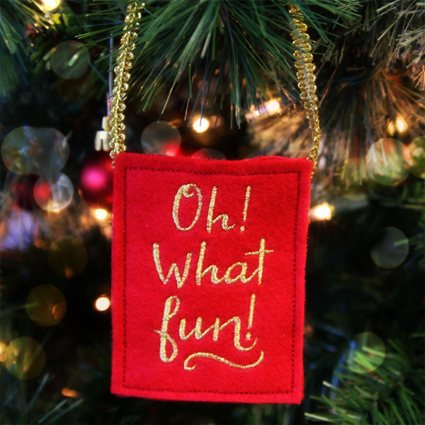 Gift Card Bag - Oh What Fun! (In-the-Hoop)