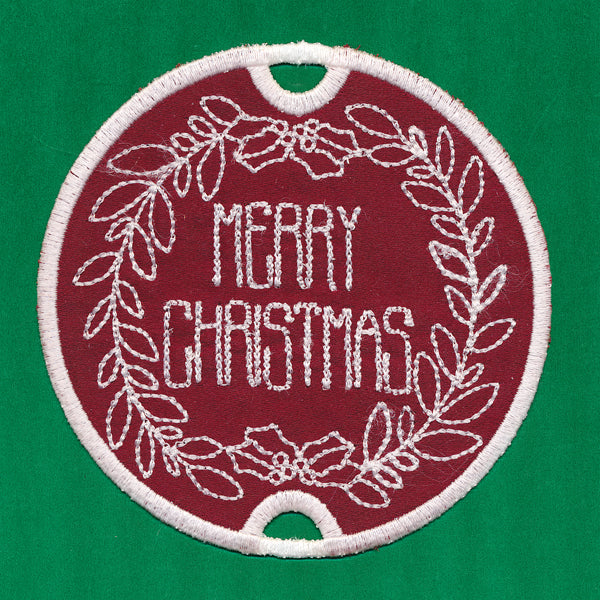 Merry Christmas Gift Topper (In-the-Hoop)