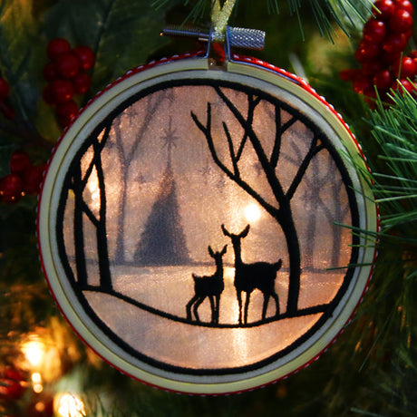 Woodland Shadowbox Ornament (Organza)