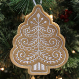 Gingerbread Cookie Ornament - Christmas Tree (In-the-Hoop)