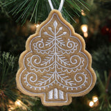 Gingerbread Cookie Ornament - Christmas Tree (In-the-Hoop)