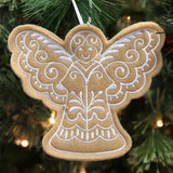 Gingerbread Cookie Ornament - Angel (In-the-Hoop)