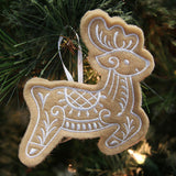 Gingerbread Cookie Ornament - Reindeer (In-the-Hoop)