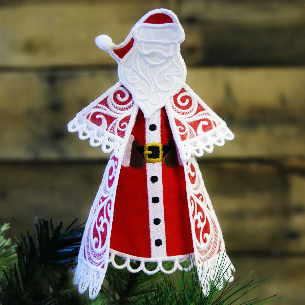 Fabric Santa in 3D (Lace)
