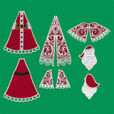 Fabric Santa in 3D (Lace)