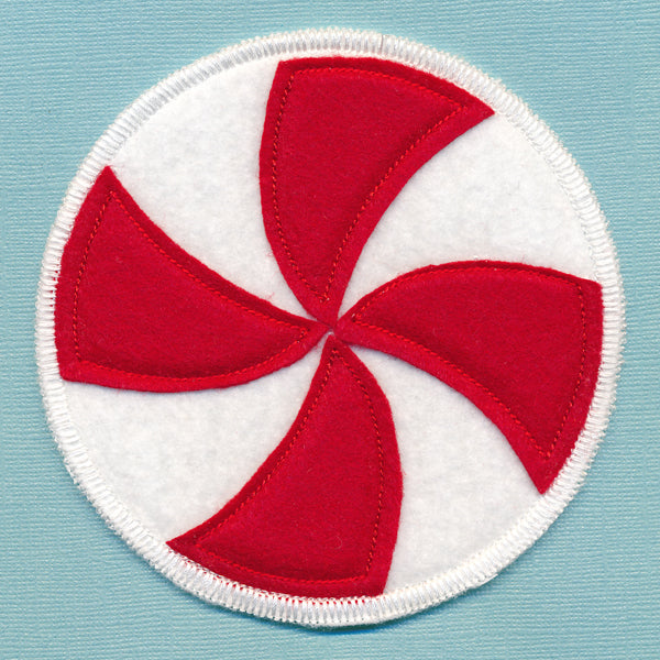 Christmas Coaster - Candy (In-the-Hoop)