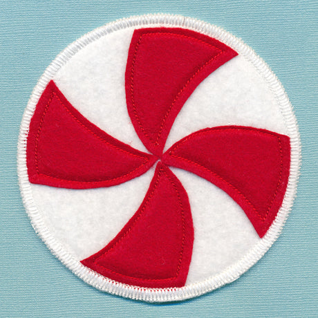 Christmas Coaster - Candy (In-the-Hoop)