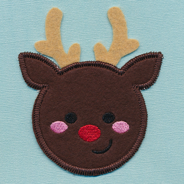 Christmas Coaster - Reindeer (In-the-Hoop)
