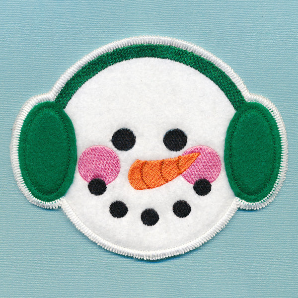 Christmas Coaster - Snowman (In-the-Hoop)