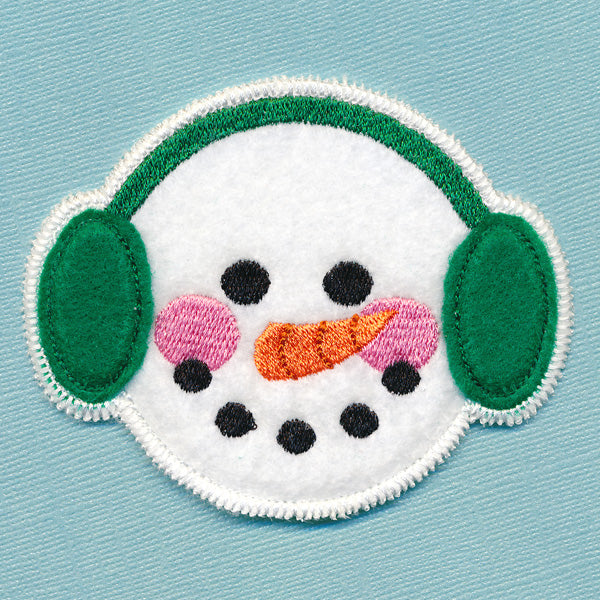 Christmas Coaster - Snowman (In-the-Hoop)