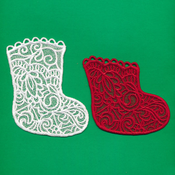 Stocking Pocket Ornament (Lace)