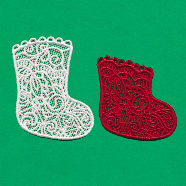 Stocking Pocket Ornament (Lace)