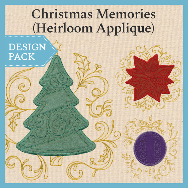A Christmas Memories (Heirloom Applique) Design Pack