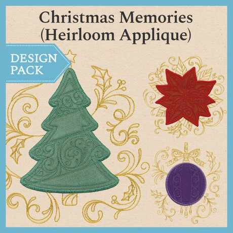 A Christmas Memories (Heirloom Applique) Design Pack