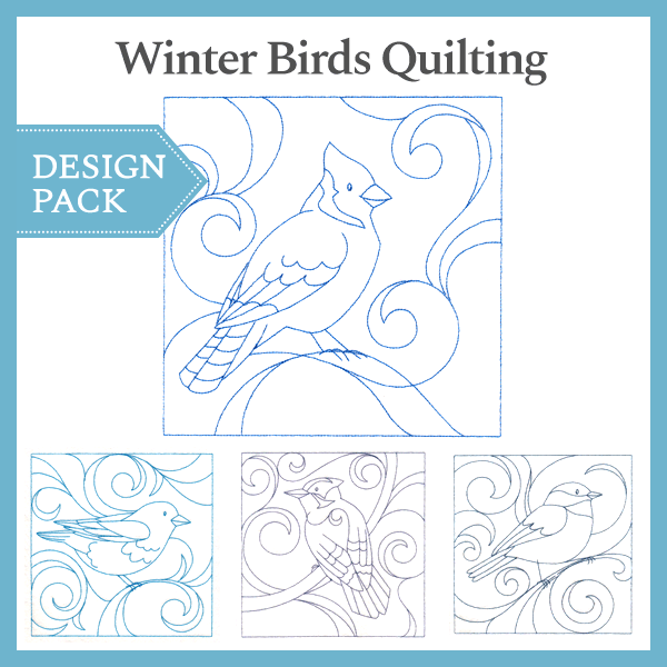 A Winter Birds Quilting Design Pack