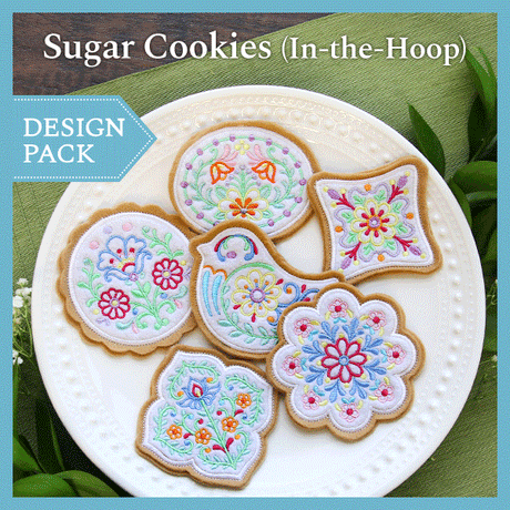 A Sugar Cookies (In-the-Hoop) Design Pack