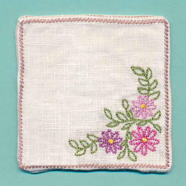 Floral Coaster - Daisies (In-the-Hoop)