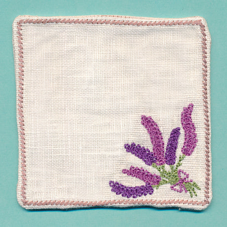 Floral Coaster - Lavender (In-the-Hoop)