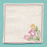 Floral Coaster - Tulips (In-the-Hoop)