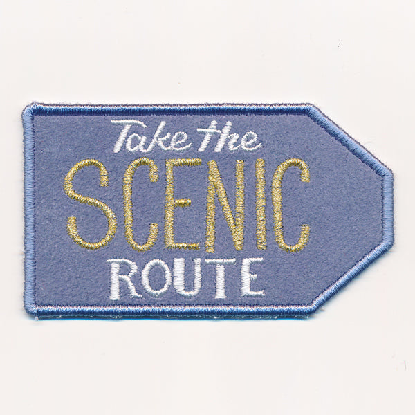 Take the Scenic Route Luggage Tag (In-the-Hoop)