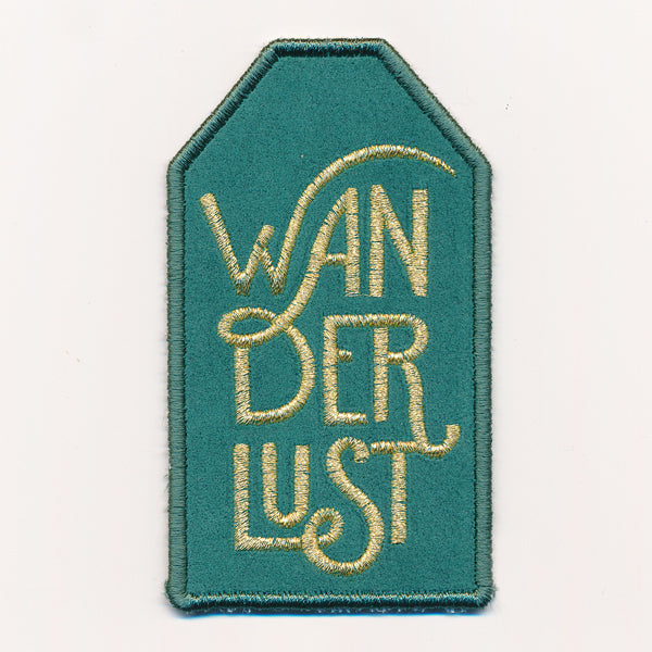 Wanderlust Luggage Tag (In-the-Hoop)