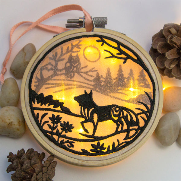 Fox Shadowbox (Organza)