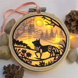 Fox Shadowbox (Organza)