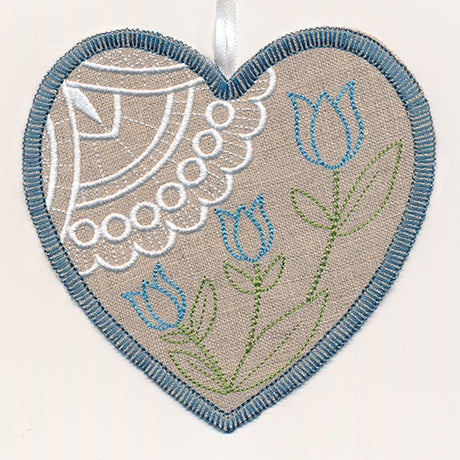 Tulip Heart Sachet (In-the-Hoop)