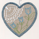 Tulip Heart Sachet (In-the-Hoop)