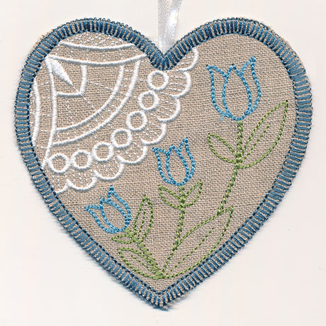 Tulip Heart Sachet (In-the-Hoop)