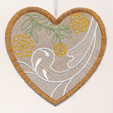 Zinnia Heart Sachet (In-the-Hoop)