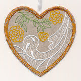 Zinnia Heart Sachet (In-the-Hoop)