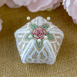 Shabby Chic Pincushion (In-the-Hoop)