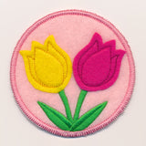 Spring Coaster - Tulips (In-the-Hoop)