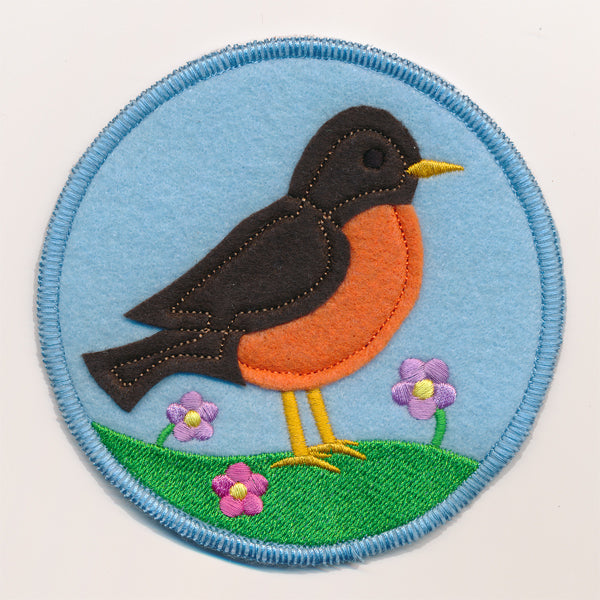 Spring Coaster - Robin (In-the-Hoop)