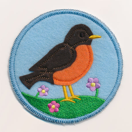 Spring Coaster - Robin (In-the-Hoop)