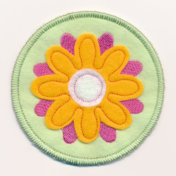 Spring Coaster - Flower (In-the-Hoop)