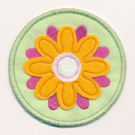 Spring Coaster - Flower (In-the-Hoop)