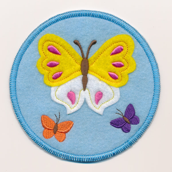 Spring Coaster - Butterfly Trio (In-the-Hoop)