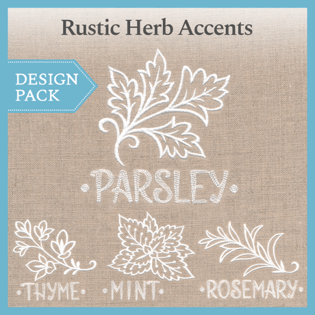 A Rustic Herb Accents Design Pack