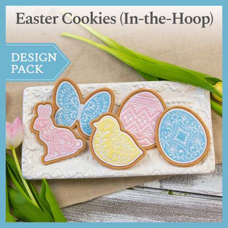 A Easter Cookies (In-the-Hoop) Design Pack