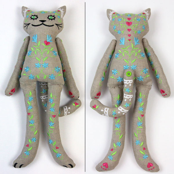 Cutie Kitty Doll (In-the-Hoop)